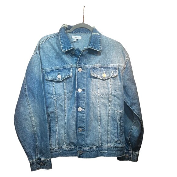Distressed Forever 21 Jean Jacket NWT Size M - Picture 1 of 7